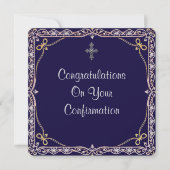 Christliche Bestätigungsflachkarte (Vorderseite)