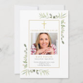 Christliche Bestattungsblattfolge des Dienstprogra Einladung (Vorderseite)