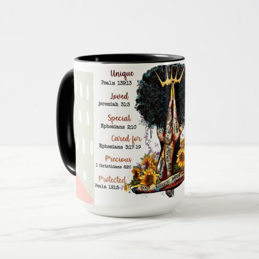 Christliche Beterin Tasse (Vorderseite Links)
