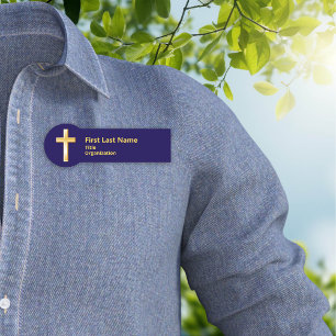 Christliche Bezeichnung für das Gold Cross Namensschild