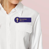 Christliche Bezeichnung für das Gold Cross Namensschild