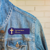 Christliche Bezeichnung für das Gold Cross Namensschild