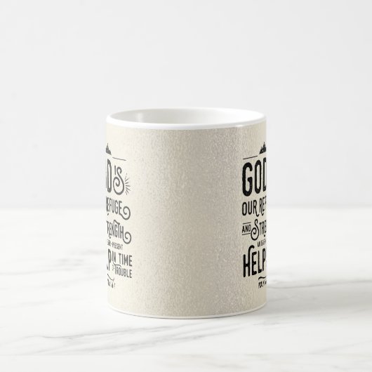 Christliche Bibel Gott ist unsere Zuflucht Kaffeetasse (Mittel)