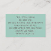 Christliche Bibel Kreuz Inspirationsreligiöse Visitenkarte (Rückseite)