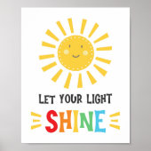 Christliche Bibel lass dein Lichtschrein Kinder Poster (Vorne)