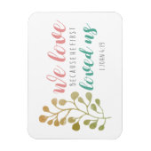 Christliche BIBEL SEHR Wir Liebe wegen Kühlschrank Magnet (Vertikal)