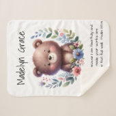 Christliche Bibel Verse Custom Baby Kinderzimmer Sherpadecke (Vorderseite (Horizontal))