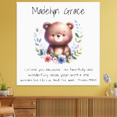 Christliche Bibel Verse Custom Baby Kinderzimmer W Leinwanddruck (Insitu (Wohnzimmer))