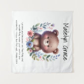 Christliche Bibel Verse Custom Baby Kinderzimmer W Wandteppich (Vorderseite (Horizontal))