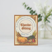 Christliche Bibel Verse Erntedank Custom Einladung (Stehend Vorderseite)