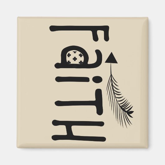 Christliche Bibel Verse Faith Up Arrow Magnet (Vorne)