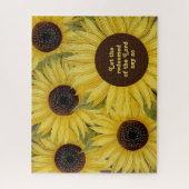 Christliche Bibel Verse Gelbe Sonnenblumen erlöst Puzzle (Vertikal)