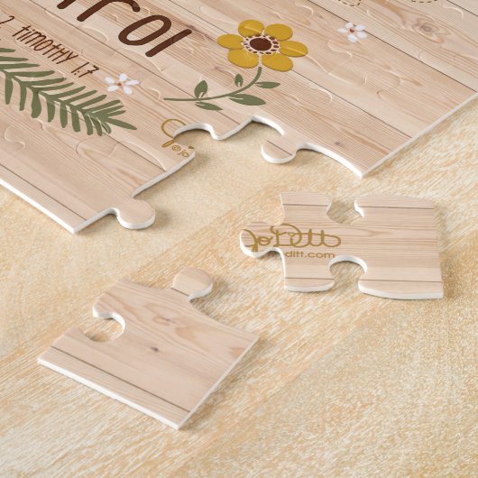 Christliche Bibel Verse Glaube über Furcht-Schrift Puzzle (Seite)