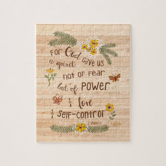 Christliche Bibel Verse Glaube über Furcht-Schrift Puzzle