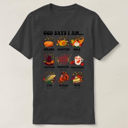 Christliche Bibel Verse Gott sagt, ich sei Hallowe T-Shirt (Design vorne)
