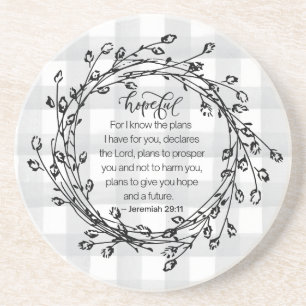 Christliche Bibel Verse Inspiration Getränkeuntersetzer