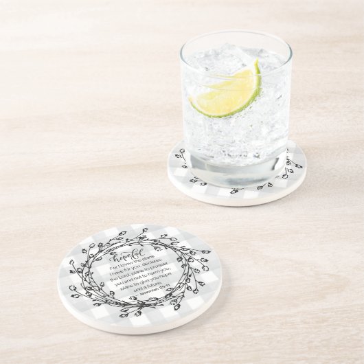 Christliche Bibel Verse Inspiration Getränkeuntersetzer (Seite)