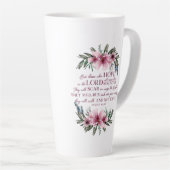 Christliche Bibel Verse Isaiah 40 Rosa Blume Milchtasse (Rechte Ecke)