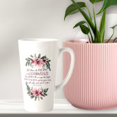Christliche Bibel Verse Isaiah 40 Rosa Blume Milchtasse