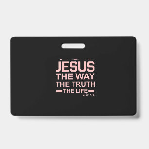 Christliche Bibel Verse Jesus Weg Wahrheit Leben Ausweis