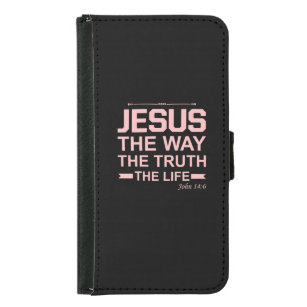 Christliche Bibel Verse Jesus Weg Wahrheit Leben Geldbeutel Hülle Für Das Samsung Galaxy S5