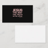 Christliche Bibel Verse Jesus Weg Wahrheit Leben Visitenkarte (Vorne/Hinten)