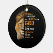 Christliche Bibel Verse Joshua 1 9 Löwenglaube Keramik Ornament (Links)