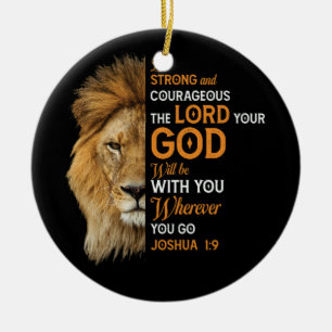 Christliche Bibel Verse Joshua 1 9 Löwenglaube Keramik Ornament