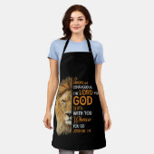 Christliche Bibel Verse Joshua 1 9 Löwenglaube Schürze (Getragen)