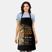 Christliche Bibel Verse Joshua 1 9 Löwenglaube Schürze (Getragen)