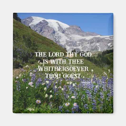 Christliche Bibel Verse Magnet Mountain Design (Vorne)