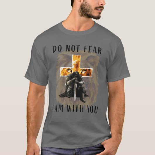 Christliche Bibel Verse Men Lion Faith Feest Relig T-Shirt (Vorderseite)
