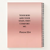 Christliche Bibel Verse Personalisierter Name Jahr Notizblock (Rückseite)