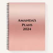 Christliche Bibel Verse Personalisierter Name Jahr Notizblock (Vorderseite)