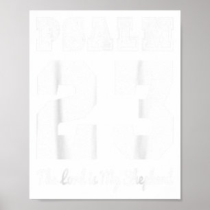 Christliche Bibel Verse Psalm 23 Der Herr ist mein Poster