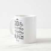 Christliche Bibel Verse Psalm 46:1 Gott ist unsere Kaffeetasse (Vorderseite Links)