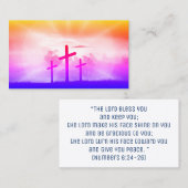 Christliche Bibel Verse Religion Kreuzfahrwerk Visitenkarte (Vorne/Hinten)