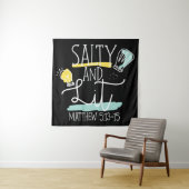 Christliche Bibel Verse Salty und Lit Matthew Wandteppich (Beispiel)