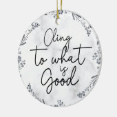 Christliche Bibel Verse Script Typografy Marble Keramik Ornament (Links)