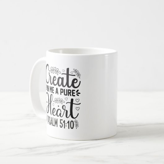 Christliche Bibel Verse Scripting Custom Kaffeetasse (Vorderseite Links)