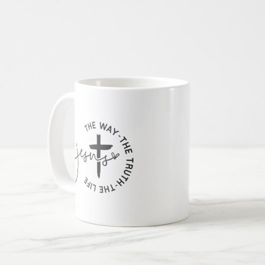 Christliche Bibel Verse Scripting Custom Kaffeetasse (Vorderseite Links)