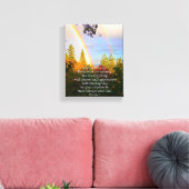 Christliche Bibel Verse Scripting Regenbogen Leinwanddruck (Insitu (Wohnzimmer))