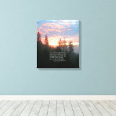 Christliche Bibel Verse Scripture Creationarts Leinwanddruck (Insitu (Holzboden))