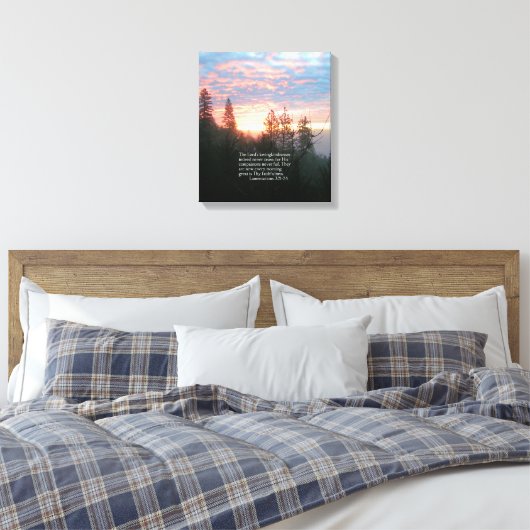 Christliche Bibel Verse Scripture Creationarts Leinwanddruck (Insitu (Schlafzimmer))