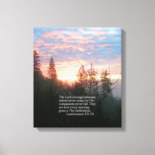 Christliche Bibel Verse Scripture Creationarts Leinwanddruck (Vorderseite)