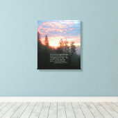 Christliche Bibel Verse Scripture Creationarts Leinwanddruck (Insitu (Holzboden))