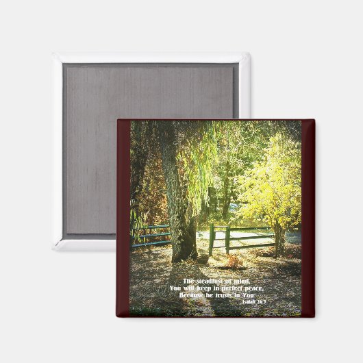 Christliche Bibel Verse Scripture Creationarts Magnet (Vorderseite/Rückseite)