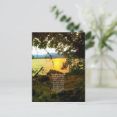 Christliche Bibel Verse Seenlandschaft Kreationari Postkarte (Stehend Vorderseite)