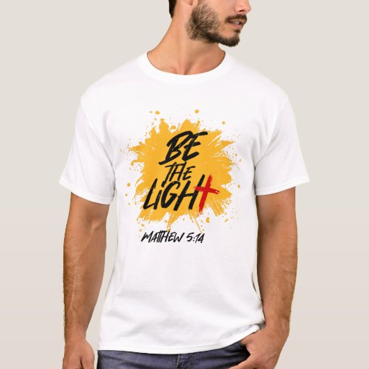 Christliche Bibel Verse sei die leichte Matthew 5: T-Shirt (Vorderseite)
