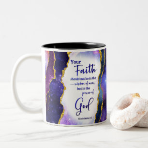 Christliche Bibel Verse Zwei-Tonen-Kaffee-Tasse Zweifarbige Tasse